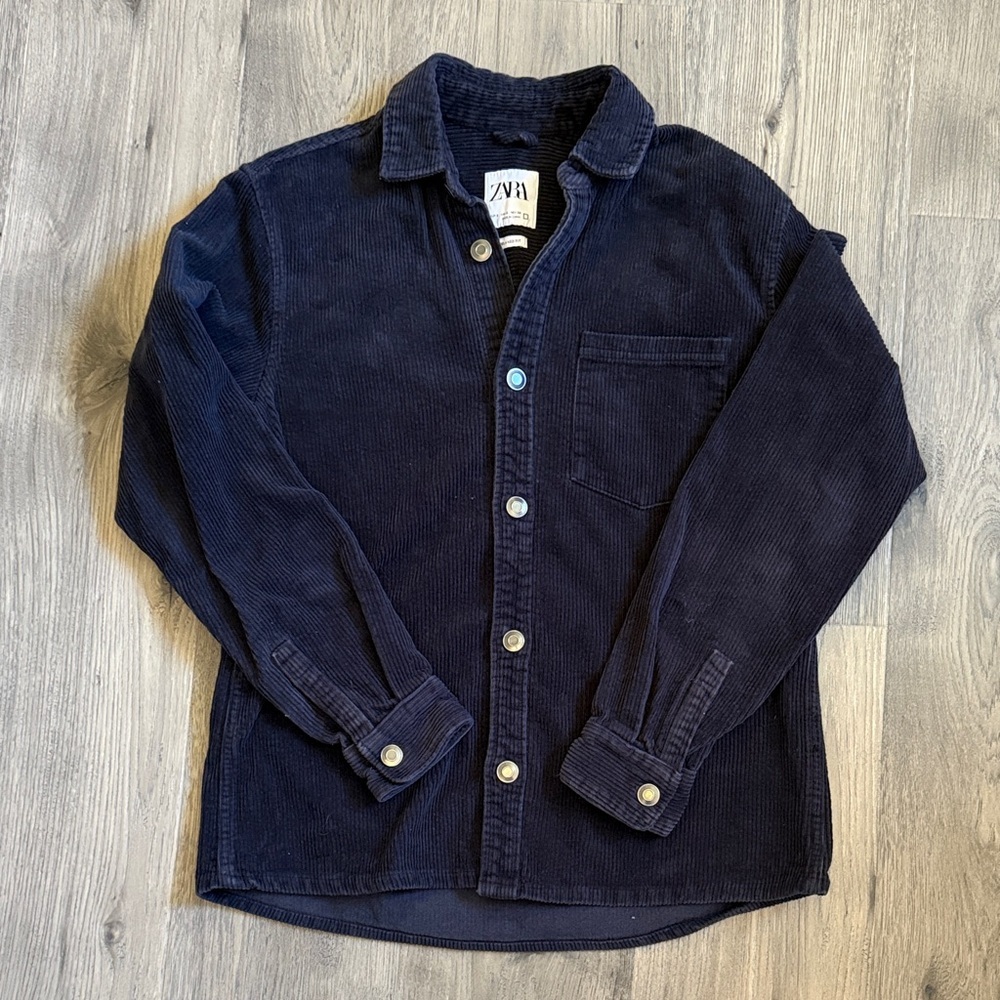 Zara blackCorduroy Button-Down Shirt